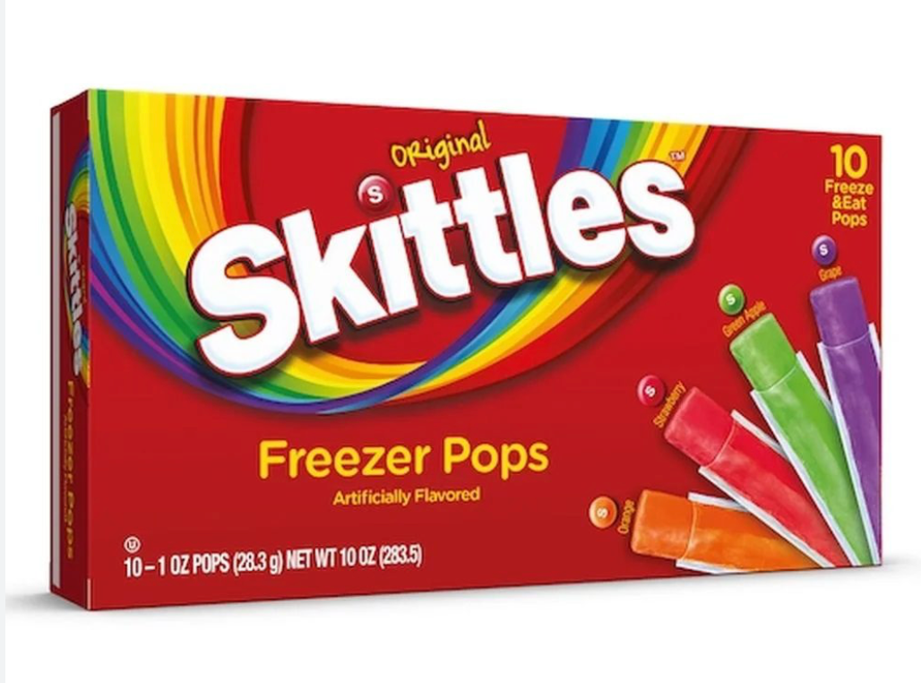 Freezer Skittle Pops