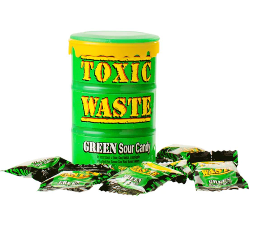 Toxic Waste Drum Green Sour