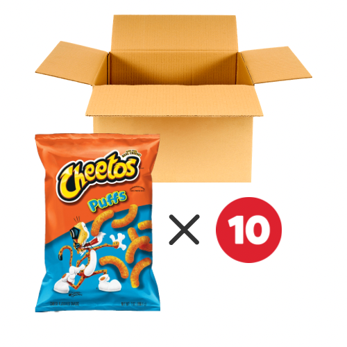 Cheetos puffs 226 grams box of 10 pieces